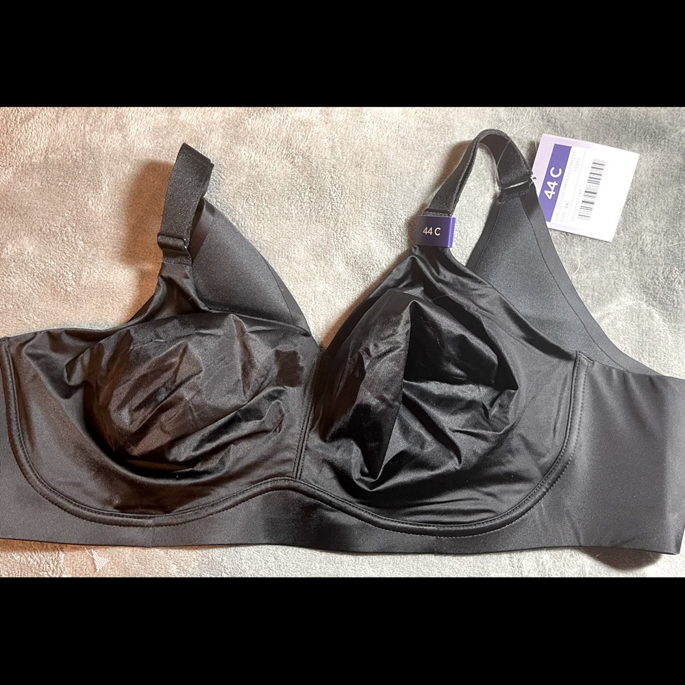 Black No Wire, Back Smoothing Bra